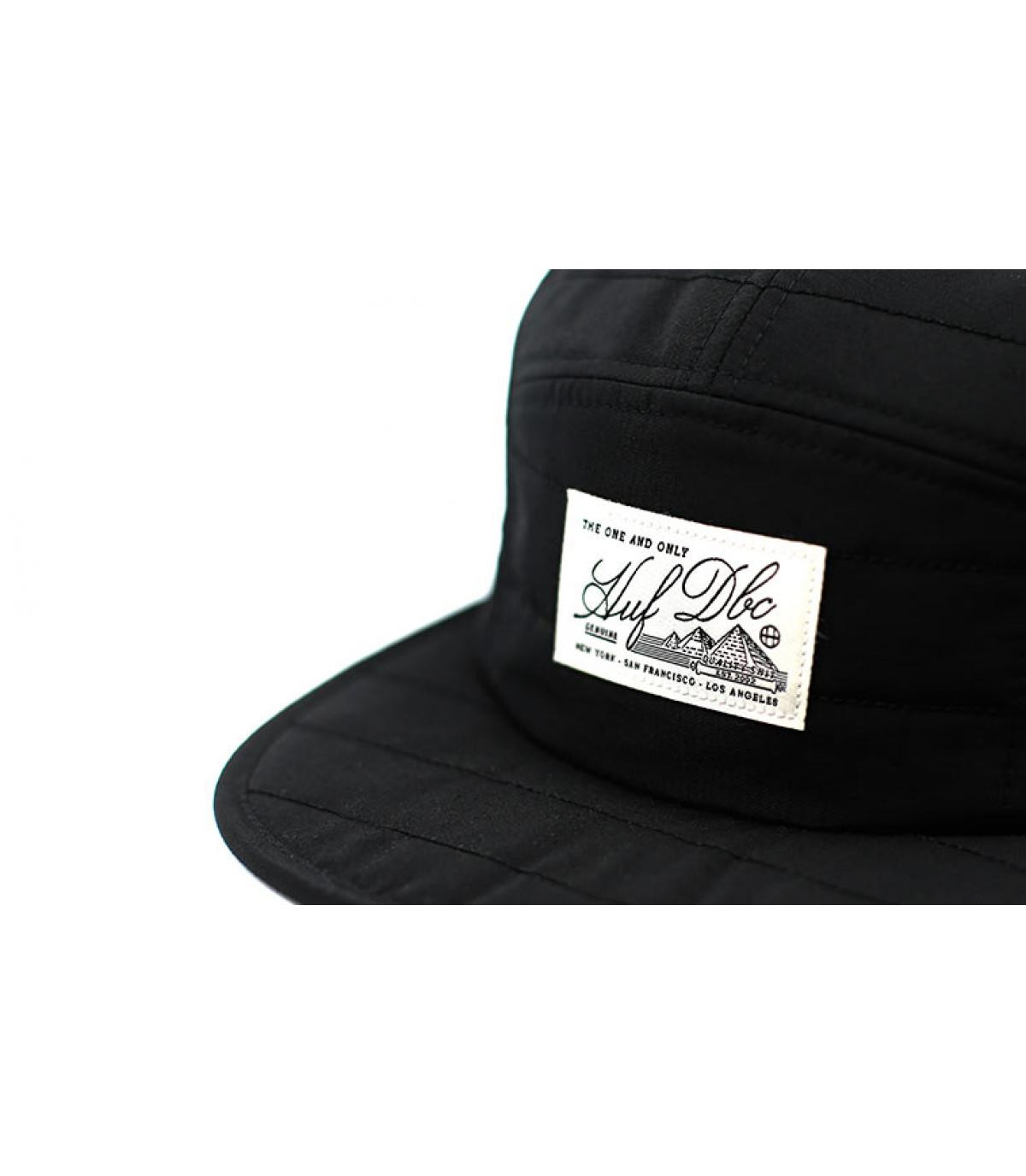 black 5 panel cap Huf